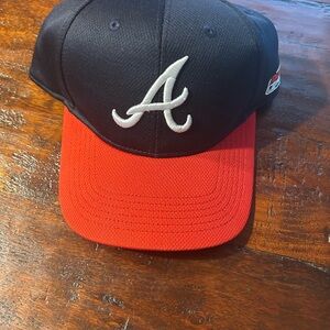 Red and Black Baseball Cap with Logo